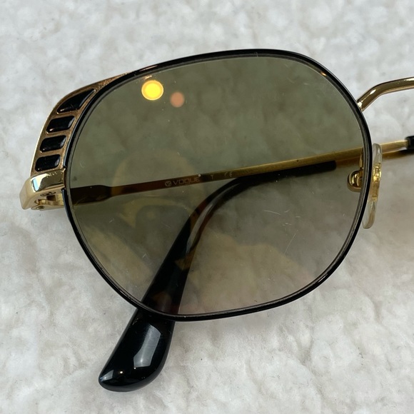 VOGUE EYEWEAR • Hailey Bieber Black and Gold VO4131 Prescription Sunglasses - Picture 7 of 16